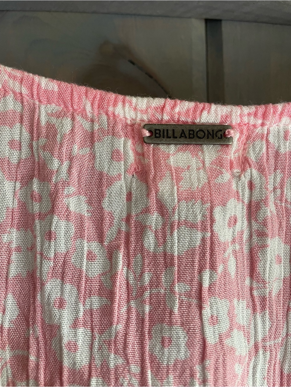 Billabong Pink and White Floral Summer Dress - Picture 5 of 5